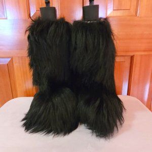 SABA APOLLO Italian Tall Fur Boots - Size 6-1/2